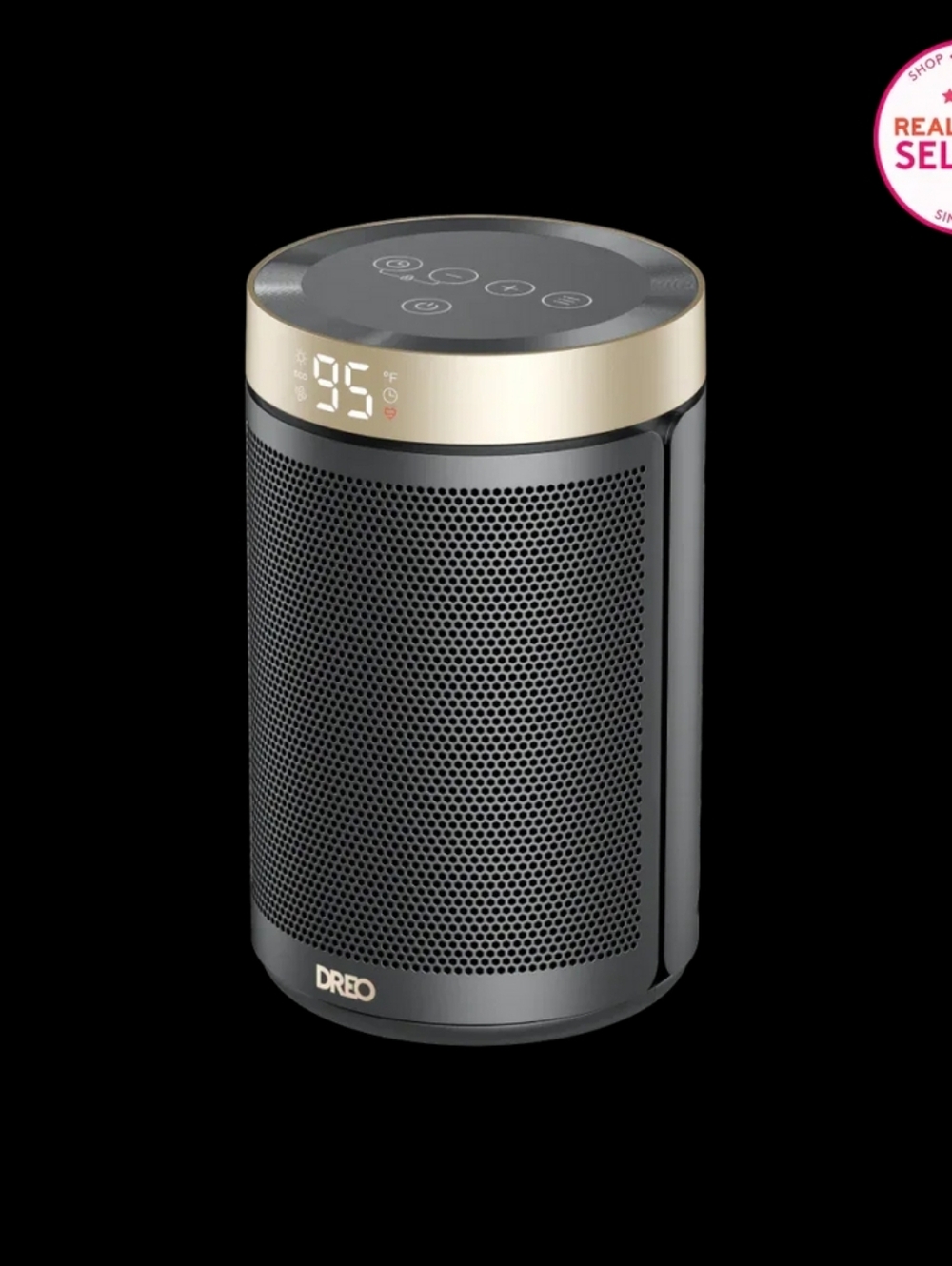 Dreo Atom Series Heater 316- Black & Gold
